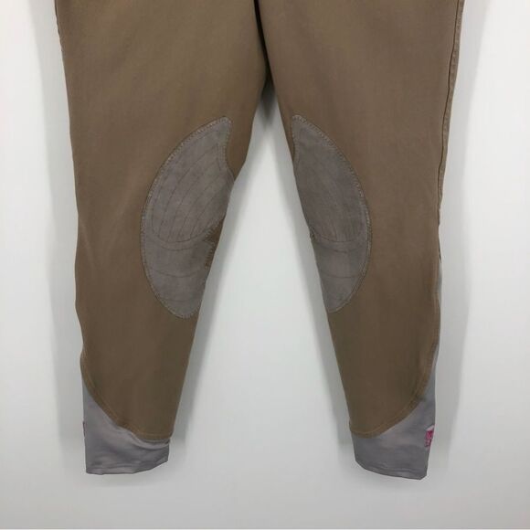 Symphony by Tredstep Equestrian Riding Pants Breeches Khaki Tan Womens 28R - Picture 6 of 12